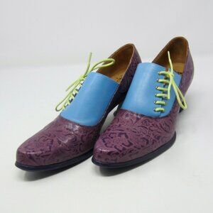 John Fluevog Sole Talk Lotus Side Lace-up Heels